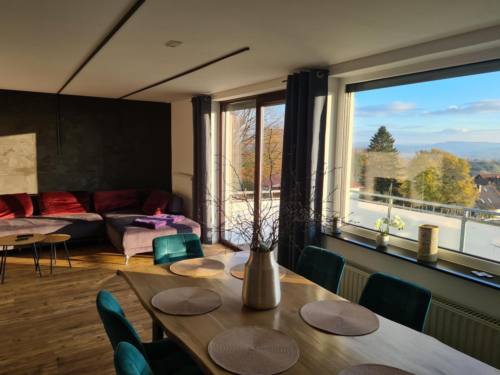 Moderne Ferienwohnung Mit Aussicht Бад-Эйнхаузен Экстерьер фото
